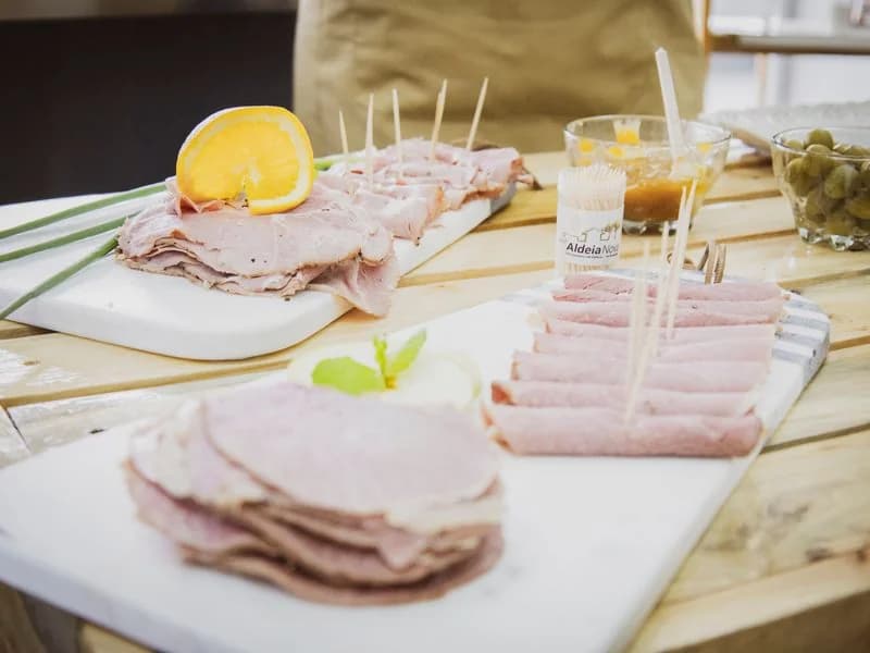Event menu listing Ham Platter, Serves 10, $89